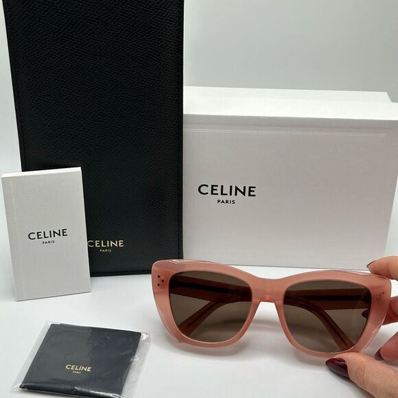 NEW Celine Sunglasses CL40199I 5474K Pink/Gradient Roviex Women - Picture 9 of 12